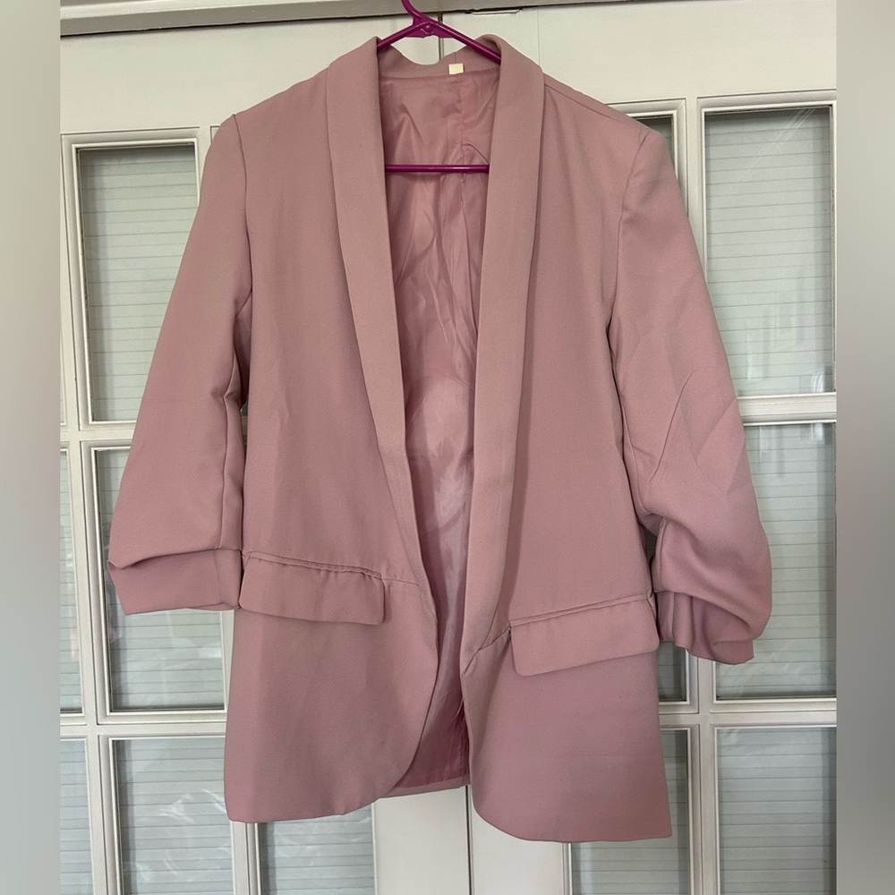 Pink blazer